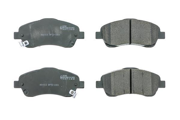 Jeu de 4 plaquettes de frein AISIN ref. BPTO-1001